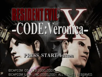 Resident Evil - Code - Veronica X screen shot title